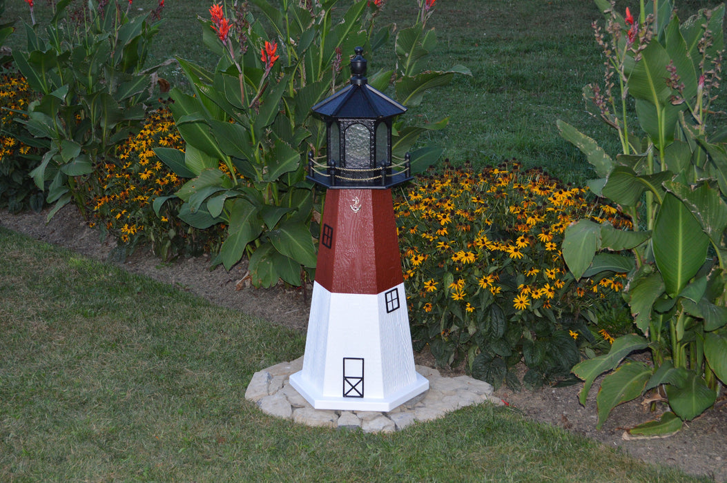 Hexagonal Amish-Made Wooden Barnegat, NJ Replica Lighthouses