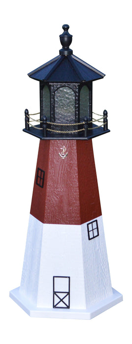 Hexagonal Amish-Made Wooden Barnegat, NJ Replica Lighthouses