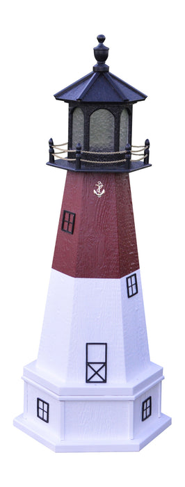 Hexagonal Amish-Made Wooden Barnegat, NJ Replica Lighthouses