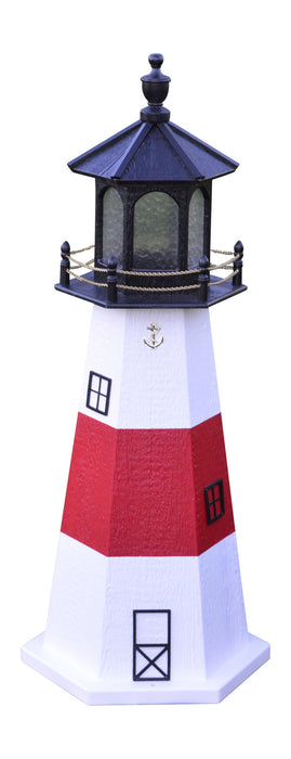 Hexagonal Amish-Made Wooden Montauk, NY Replica Lighthouses