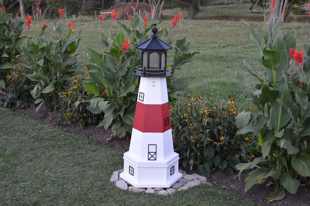 Hexagonal Amish-Made Wooden Montauk, NY Replica Lighthouses