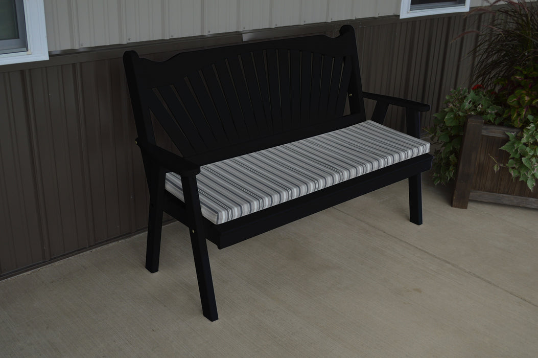 A&L Furniture Co. Amish-Made Pine Fanback Garden Benches