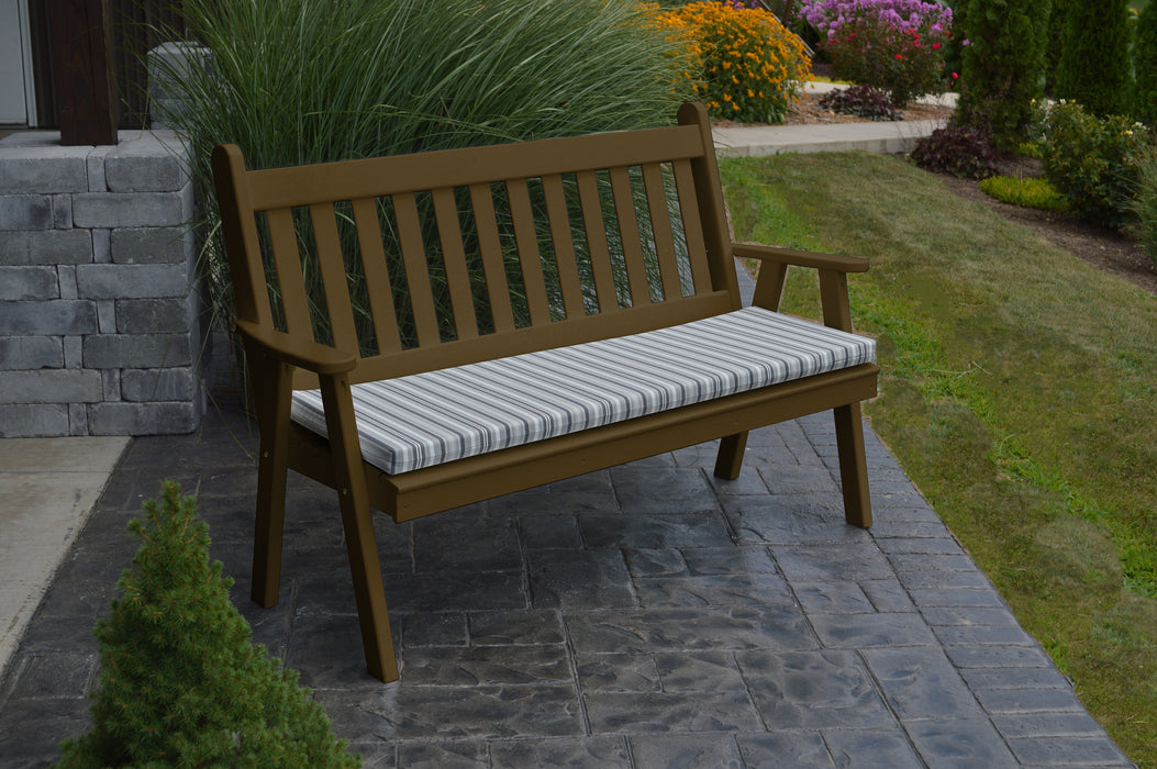 A&L Furniture Co. Amish-Made Pine Traditional English Garden Benches