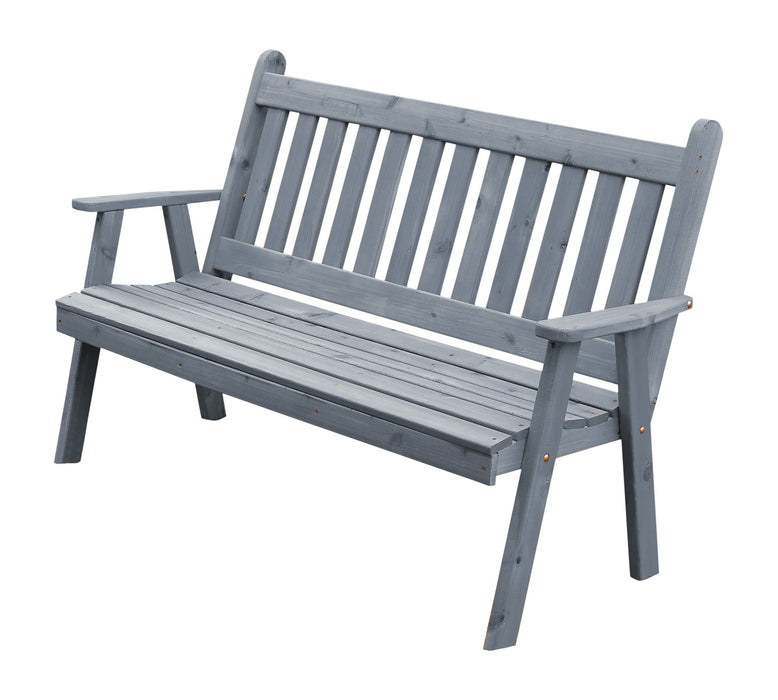 A&L Furniture Co. Amish-Made Cedar Traditional English Garden Benches