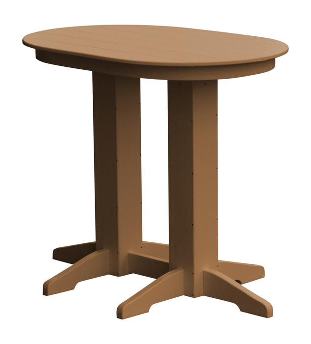 A&L Furniture Co. Oval Amish-Made Poly Bar Tables