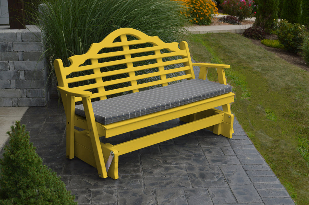 A&L Furniture Co. Amish-Made Pine Marlboro Glider Benches