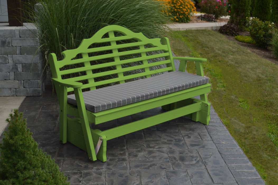 A&L Furniture Co. Amish-Made Pine Marlboro Glider Benches