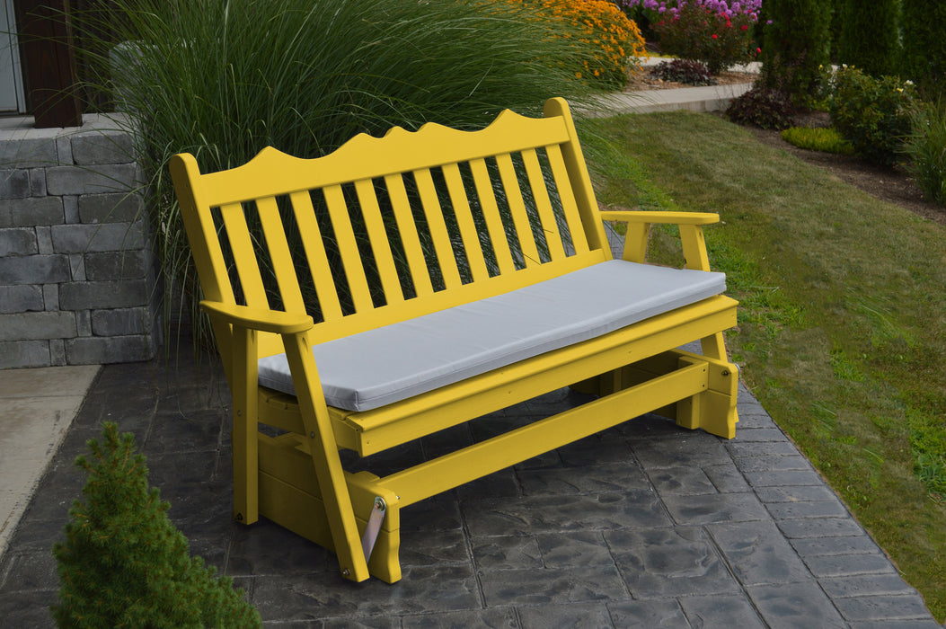 A&L Furniture Co. Amish-Made Pine Royal English Glider Benches