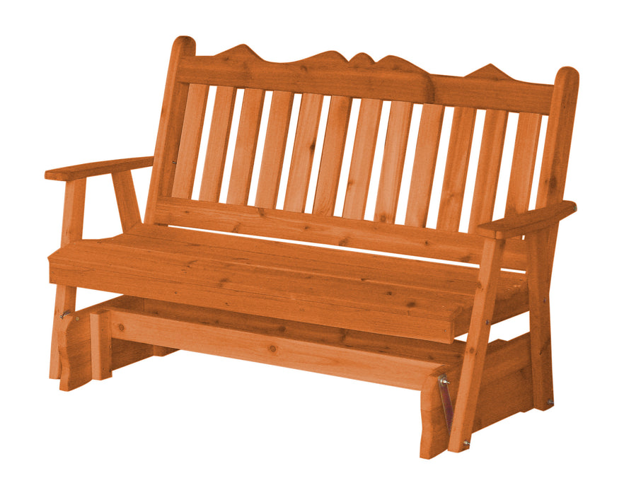 A&L Furniture Co. Amish-Made Cedar Royal English Glider Benches