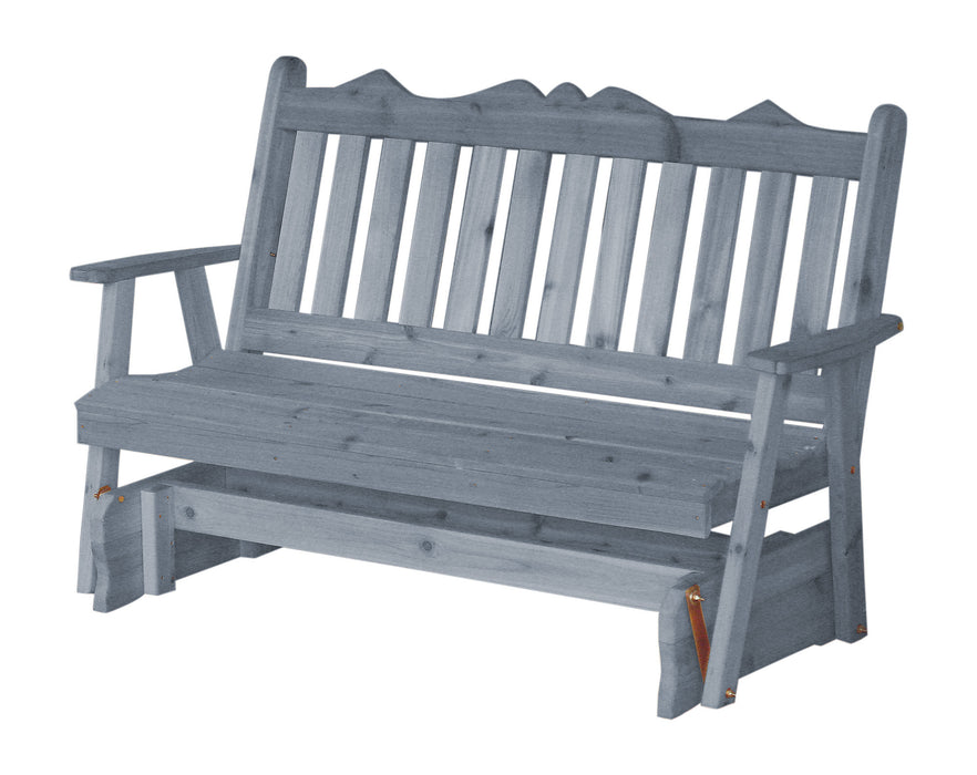 A&L Furniture Co. Amish-Made Cedar Royal English Glider Benches
