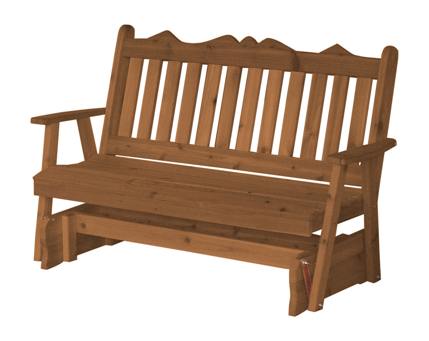 A&L Furniture Co. Amish-Made Cedar Royal English Glider Benches