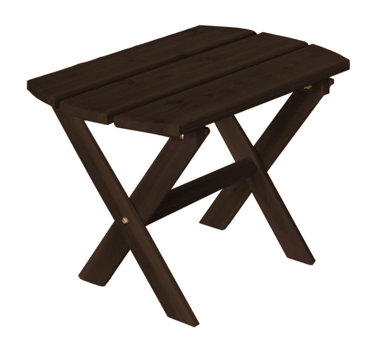 A&L Furniture Co. Amish-Made Cedar Folding Oval End Table