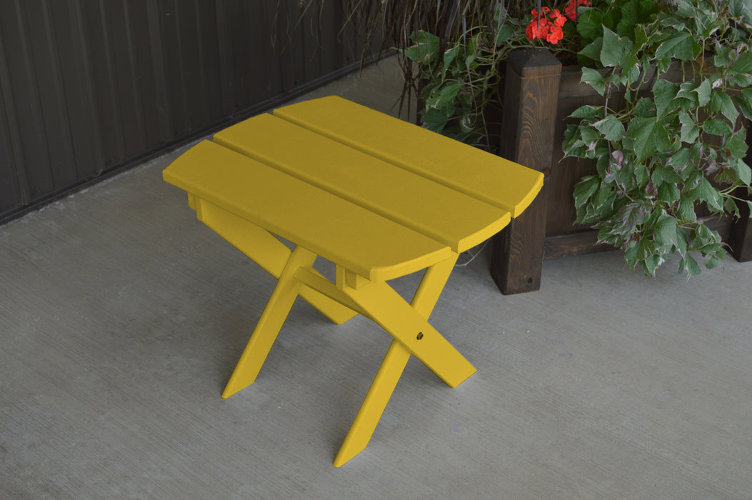 A&L Furniture Co. Amish-Made Pine Folding Oval End Table