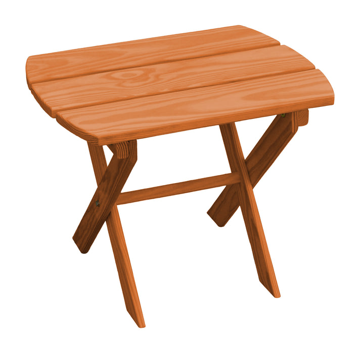 A&L Furniture Co. Amish-Made Pine Folding Oval End Table