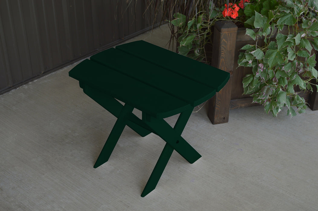 A&L Furniture Co. Amish-Made Pine Folding Oval End Table