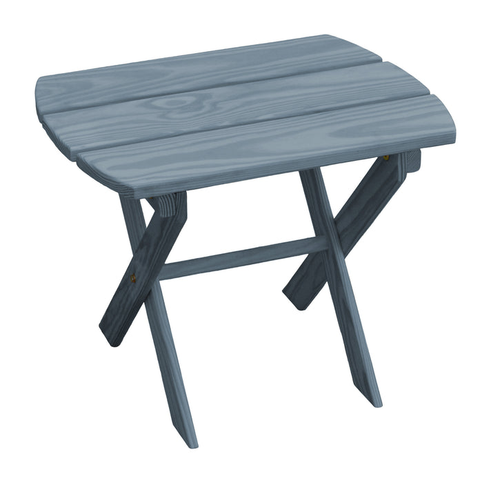 A&L Furniture Co. Amish-Made Pine Folding Oval End Table