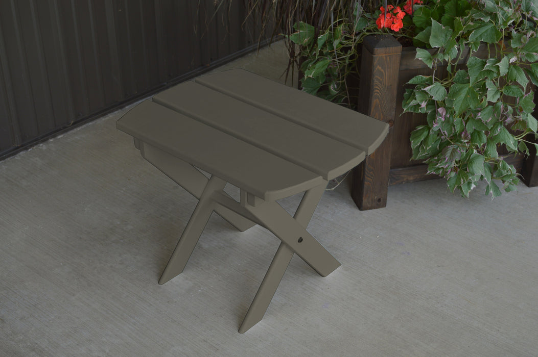 A&L Furniture Co. Amish-Made Pine Folding Oval End Table
