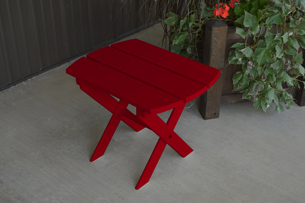 A&L Furniture Co. Amish-Made Pine Folding Oval End Table