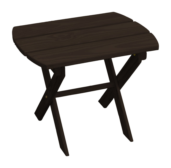 A&L Furniture Co. Amish-Made Pine Folding Oval End Table