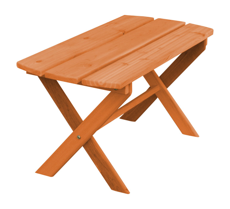 A&L Furniture Co. Amish-Made Cedar Folding Coffee Table