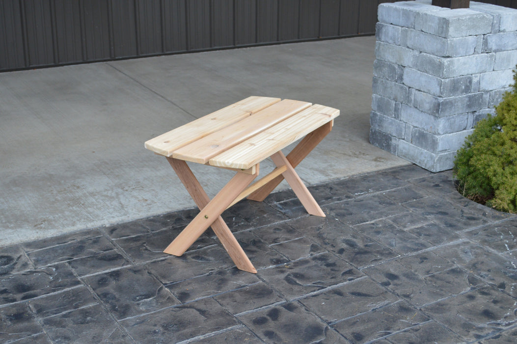 A&L Furniture Co. Amish-Made Cedar Folding Coffee Table