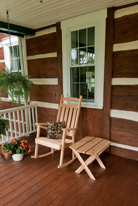 A&L Furniture Co. Amish-Made Cedar Classic Porch Rocker