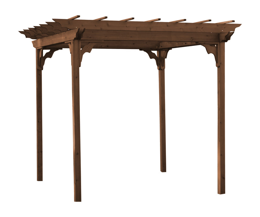A&L Furniture Co. Amish-Made Cedar Pergola with Swing Hangers