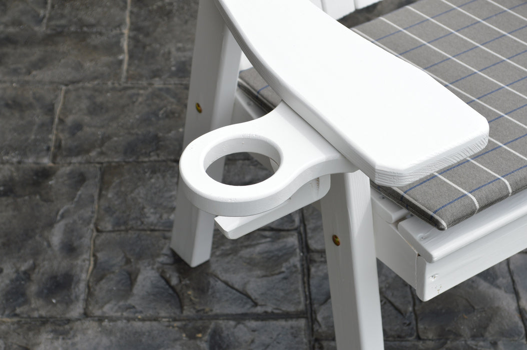 A&L Furniture Co. Pine Cupholders for Benches, Gliders, and Porch Swings