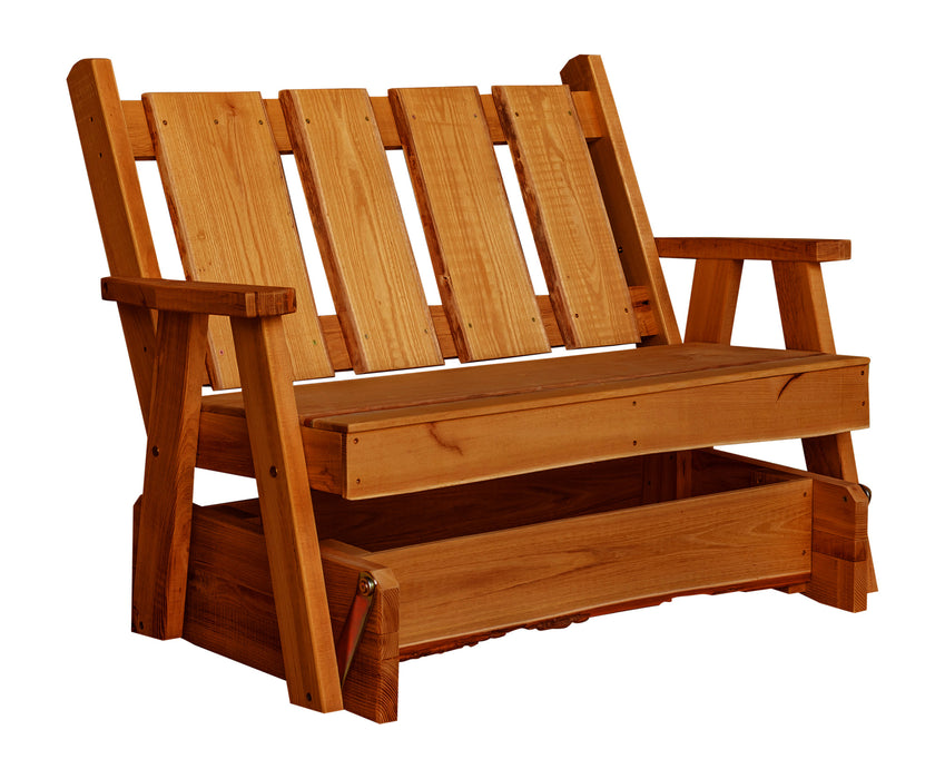 A&L Furniture Co. Blue Mountain Collection Timberland Glider Benches