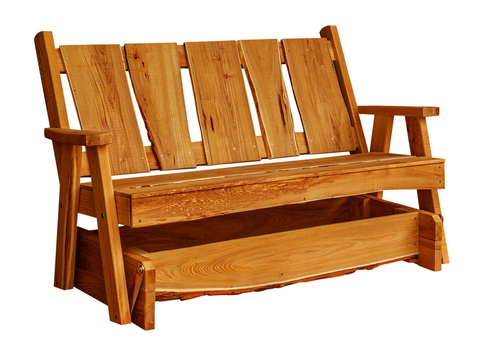 A&L Furniture Co. Blue Mountain Collection Timberland Glider Benches