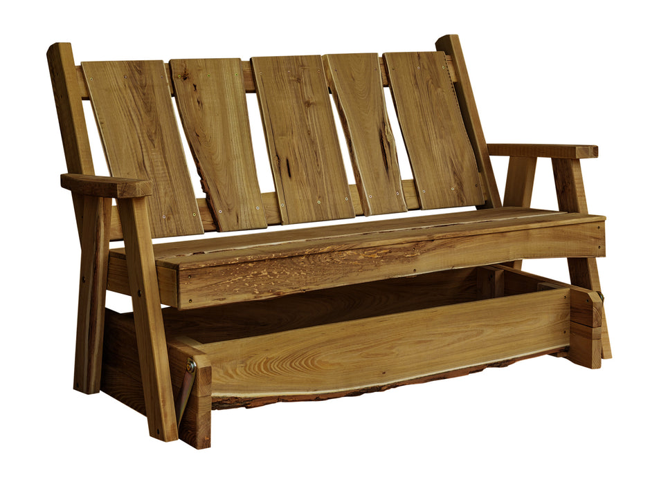 A&L Furniture Co. Blue Mountain Collection Timberland Glider Benches