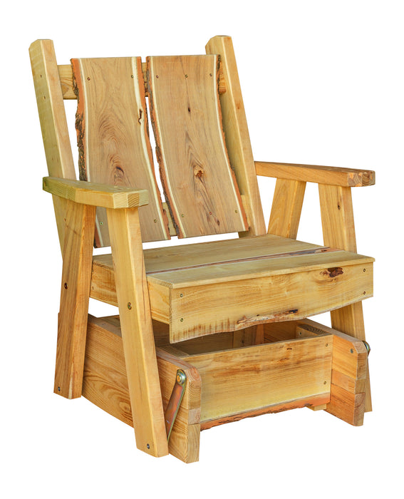 A&L Furniture Co. Blue Mountain Collection Timberland Glider Chair