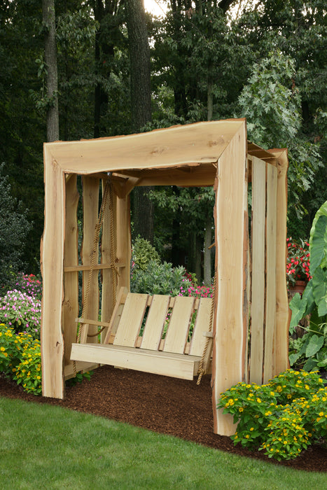 A&L Furniture Co. Blue Mountain Collection Appalachian Arbors with Timberland Swing