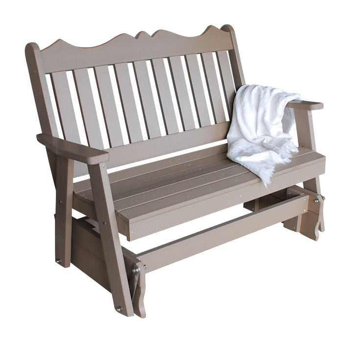 A&L Furniture Co. Amish-Made Poly Royal English Glider Benches