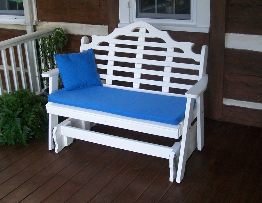 A&L Furniture Co. Amish-Made Poly Marlboro Glider Benches