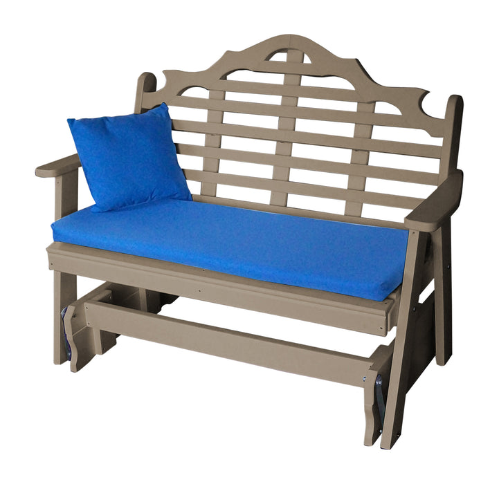 A&L Furniture Co. Amish-Made Poly Marlboro Glider Benches