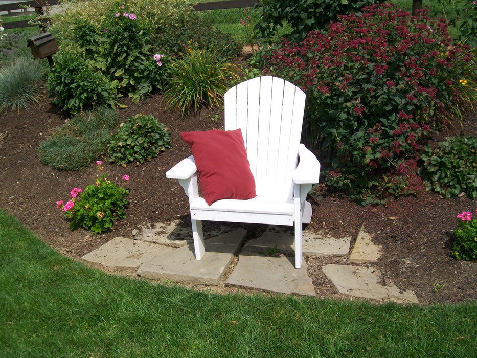 A&L Furniture Co. Amish-Made Poly Fanback Adirondack Chairs