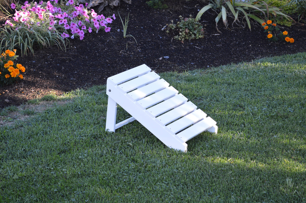 A&L Furniture Co. Amish-Made Folding Poly Ottoman for Cupholder Adirondack Chairs