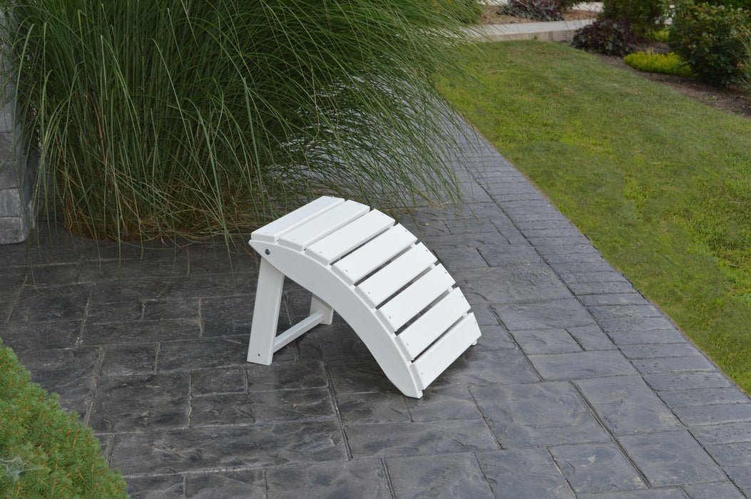 A&L Furniture Co. Amish-Made Folding Poly Ottoman for Adirondack Chairs