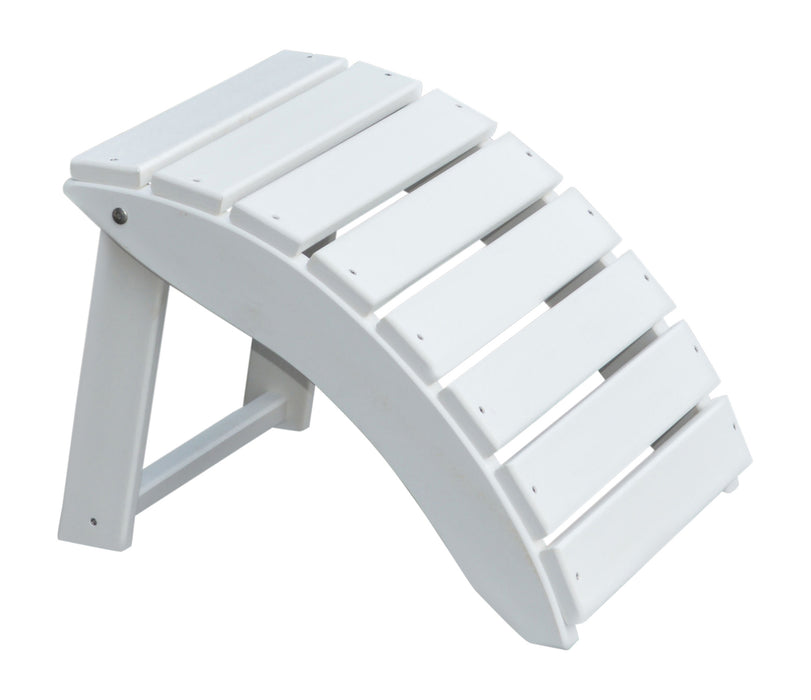 A&L Furniture Co. Amish-Made Folding Poly Ottoman for Adirondack Chairs
