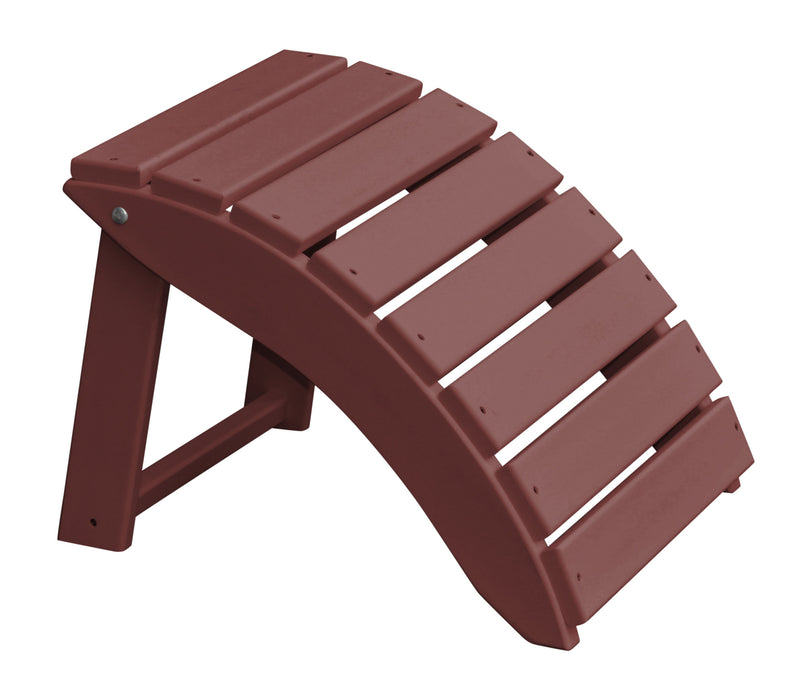 A&L Furniture Co. Amish-Made Folding Poly Ottoman for Adirondack Chairs