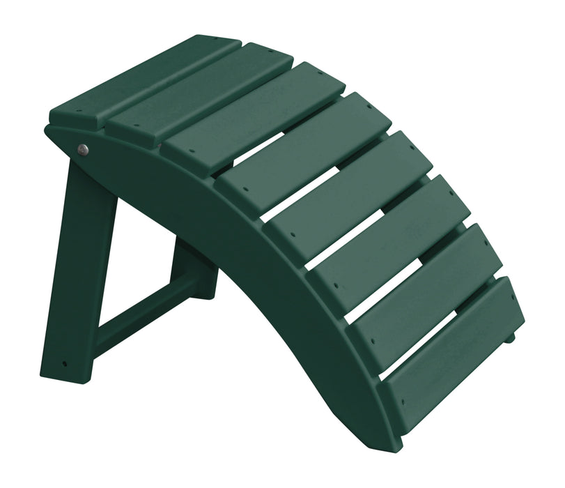 A&L Furniture Co. Amish-Made Folding Poly Ottoman for Adirondack Chairs