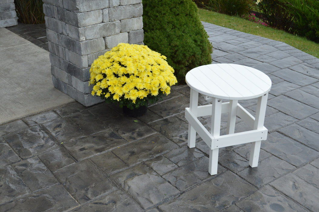 A&L Furniture Co. Amish-Made Round Poly Side Table