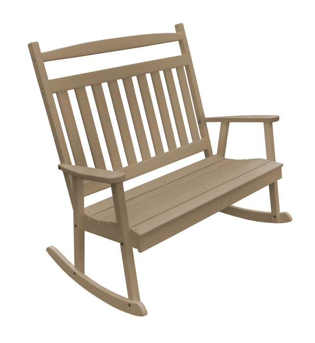 A&L Furniture Co. Amish-Made Poly Double Classic Porch Rocker