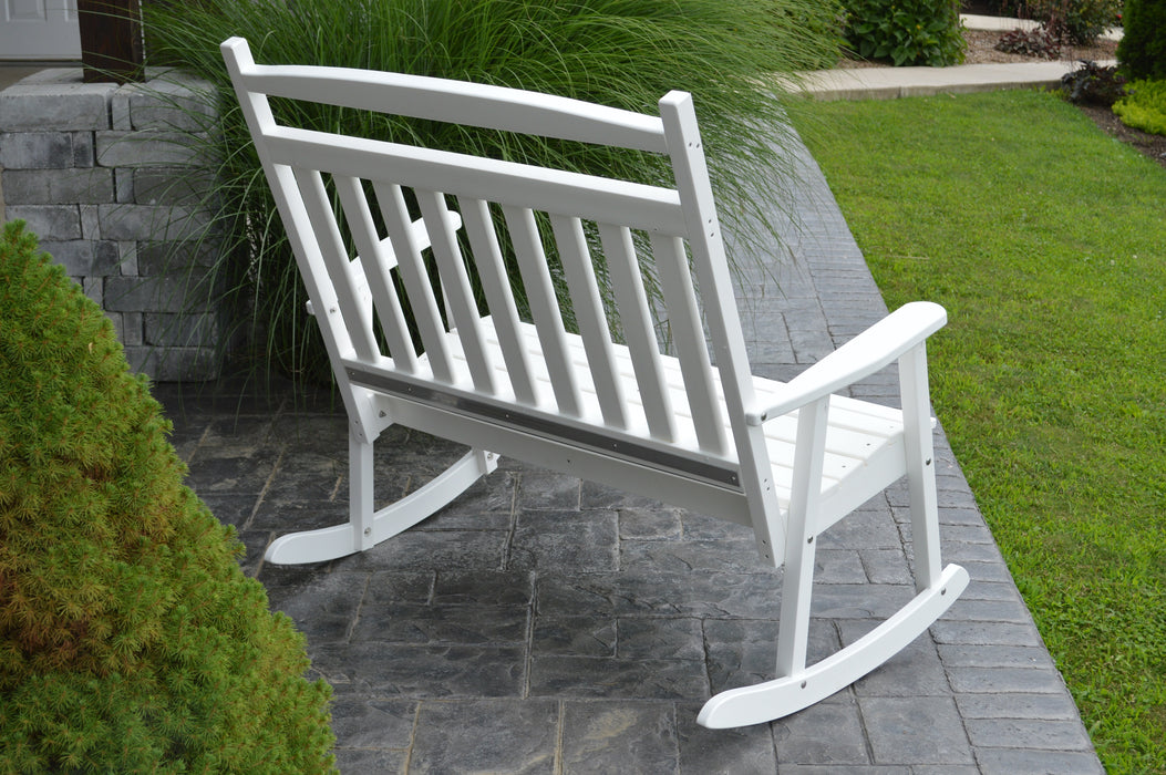 A&L Furniture Co. Amish-Made Poly Double Classic Porch Rocker