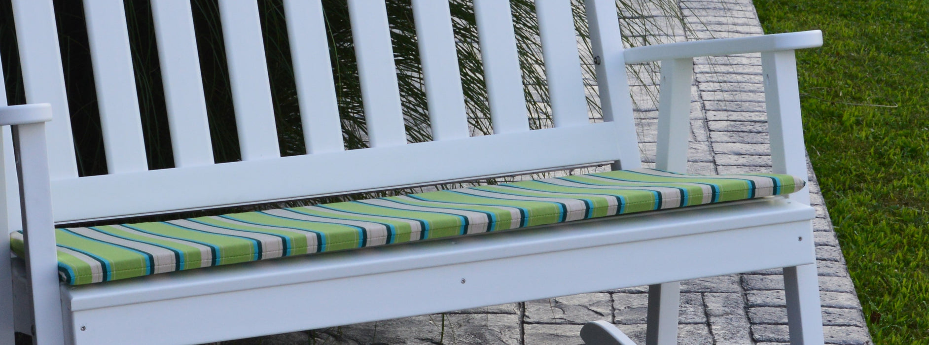 A&L Furniture Co. Weather-Resistant Acrylic Cushions for Double Porch Rockers