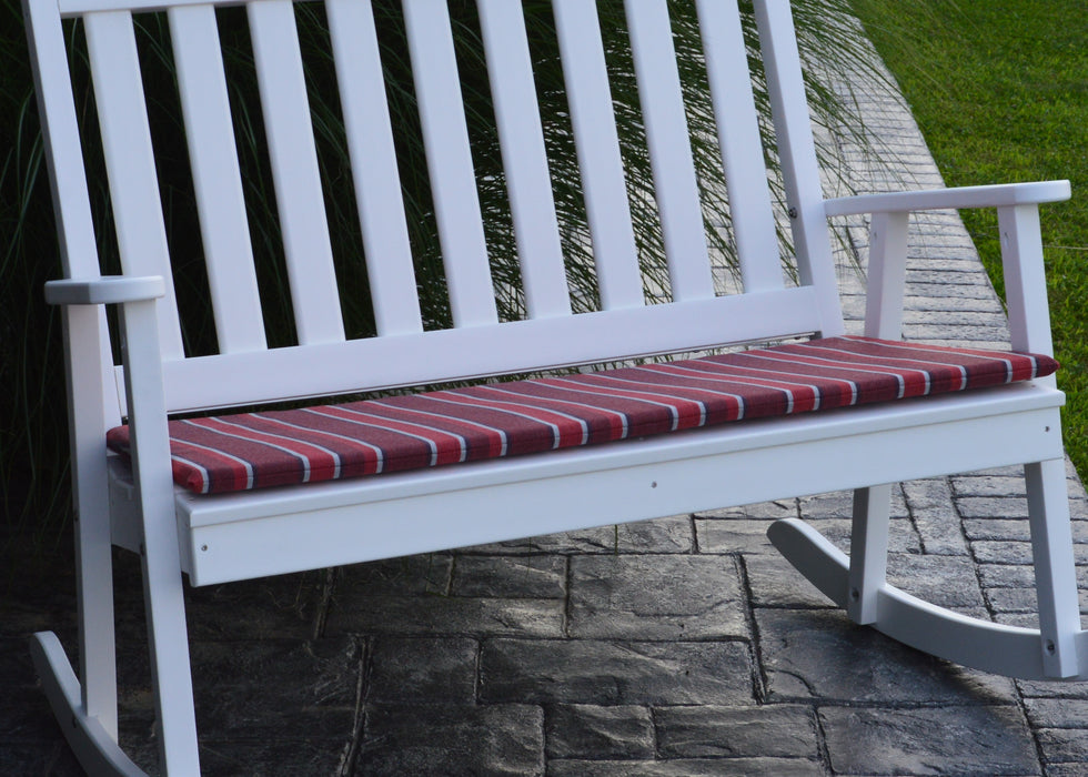 A&L Furniture Co. Weather-Resistant Acrylic Cushions for Double Porch Rockers