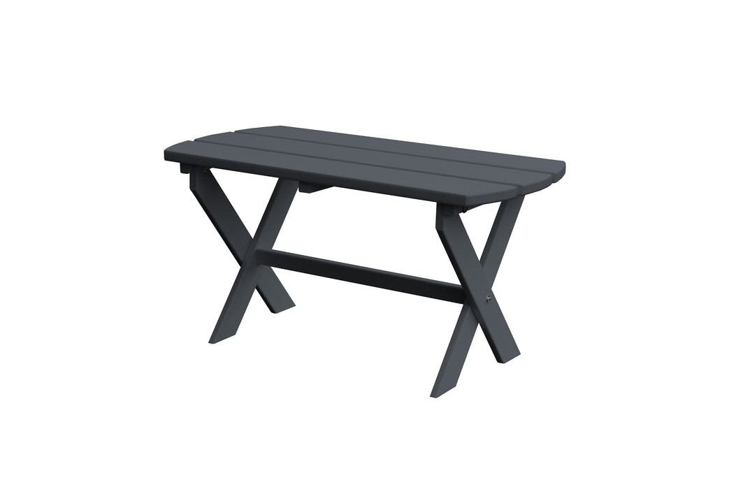 A&L Furniture Co. Amish-Made Poly Folding Oval Coffee Table