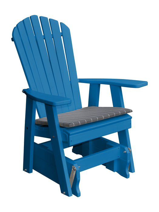 A&L Furniture Co. Amish-Made Poly Adirondack Glider Chair