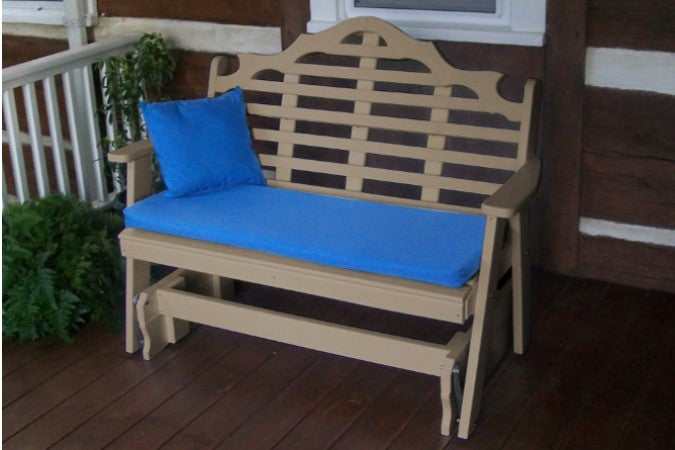 A&L Furniture Co. Amish-Made Poly Marlboro Glider Benches